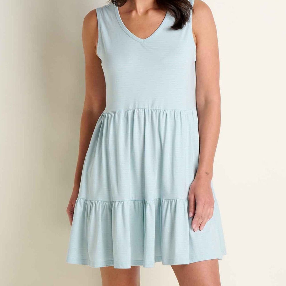 TOAD & CO Marley Tiered Tank Dress Skyway Pattern Size Medium